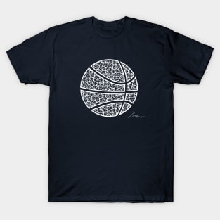 Basketball Ball leaf pattern T-Shirt